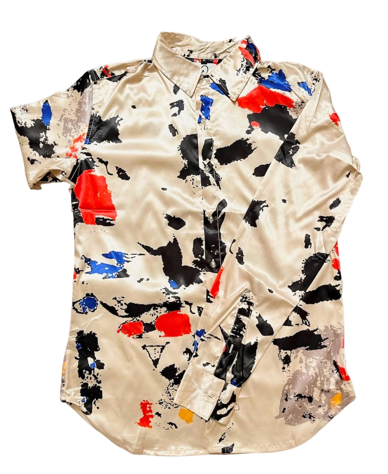 Men’s Elevé Devansh Silk Button Down Shirt