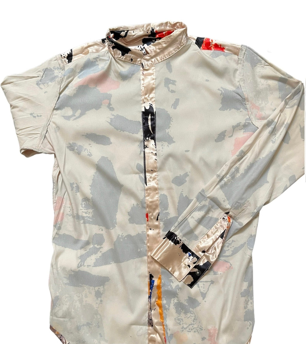 Men’s Elevé Devansh Silk Button Down Shirt
