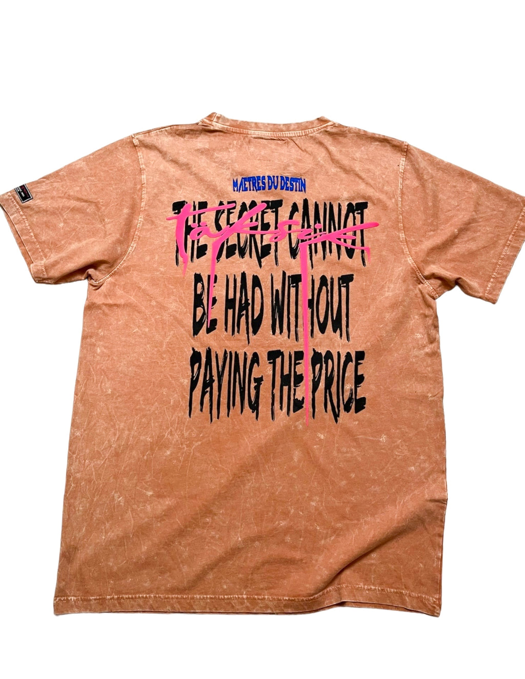Relaxed Fit Acid Wash Statement T-Shirt