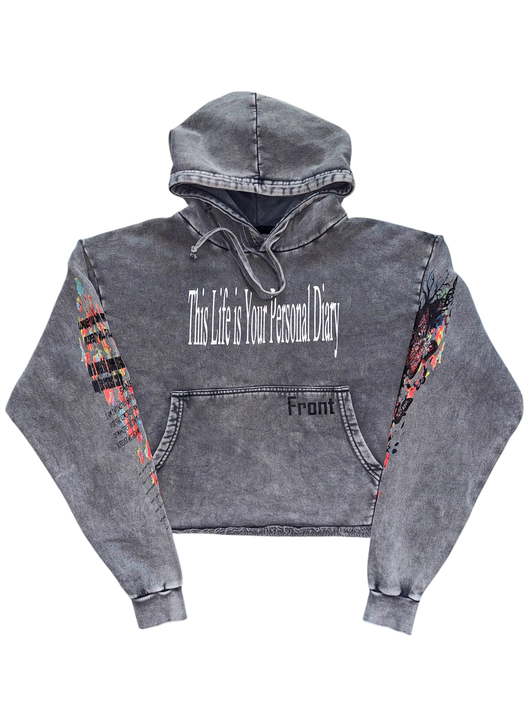 Relaxed Fit Drop Shoulder Crop Hoody (Tribute)